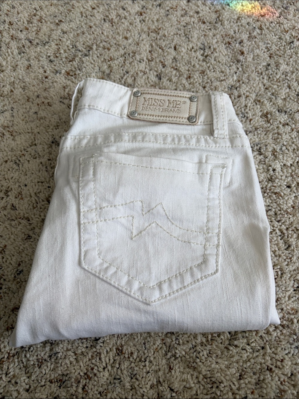Miss Me White Jeans